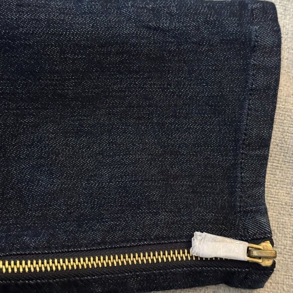 G by Giuliana Rancic Skinny Cotton Blend Denim Jeans, Ankle Zip, Indigo Blue, 10 - Picture 8 of 12